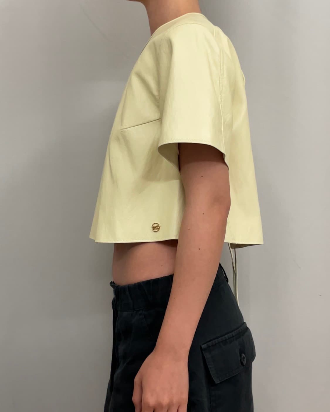 RECTO 페이크 레더 반팔 S size 상품이미지3