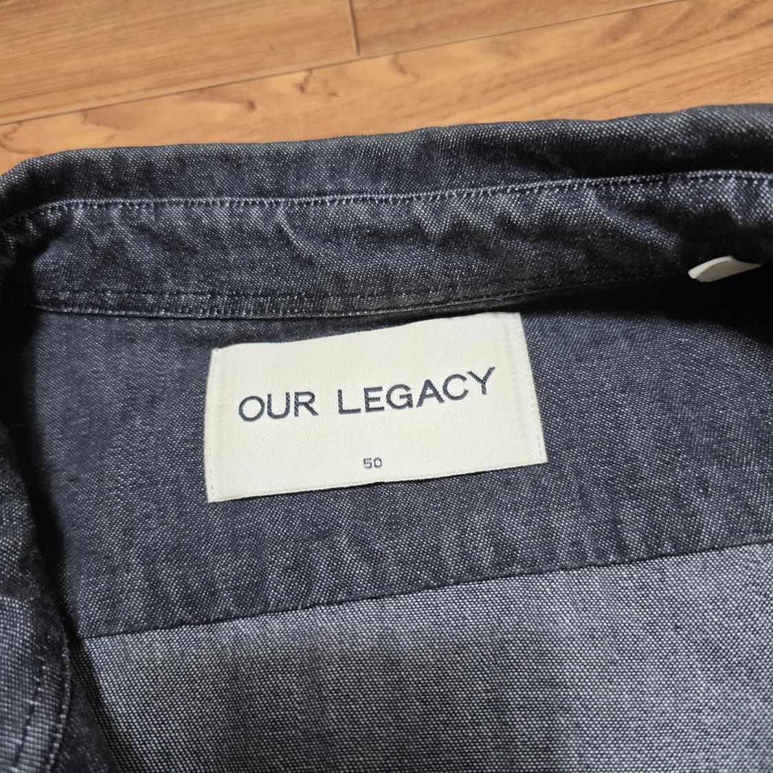 Our Legacy 아워레가쉬 흑청데님 셔츠 52  상품이미지3