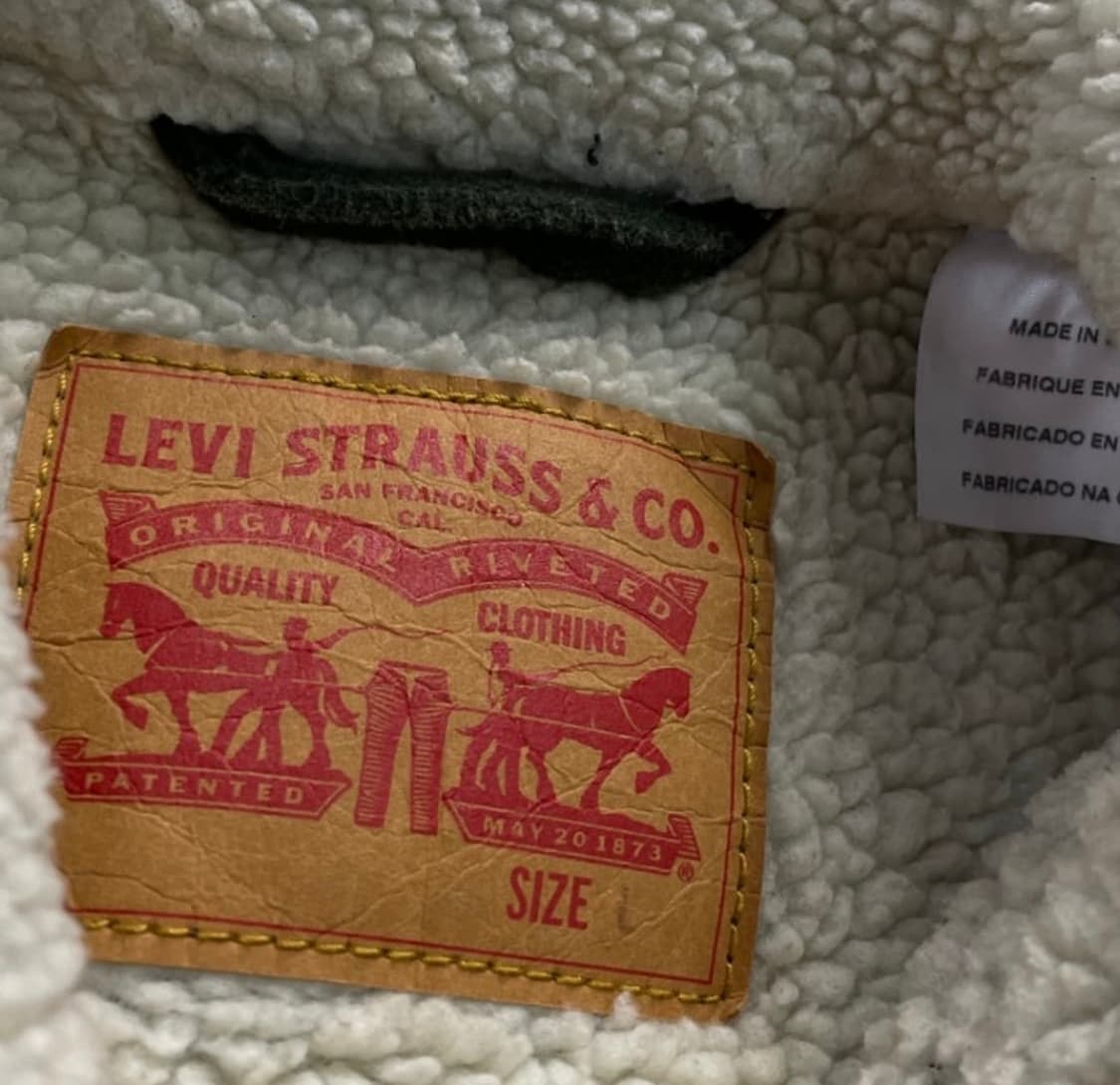 리바이스 체크 쉐르파 자켓 100 상품이미지3