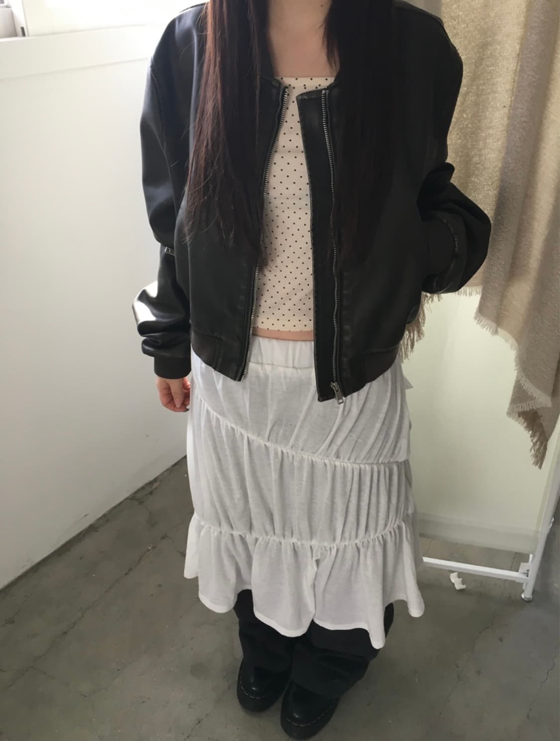 아워캐비넷 bloom leather jacket (현재품절) 상품이미지1