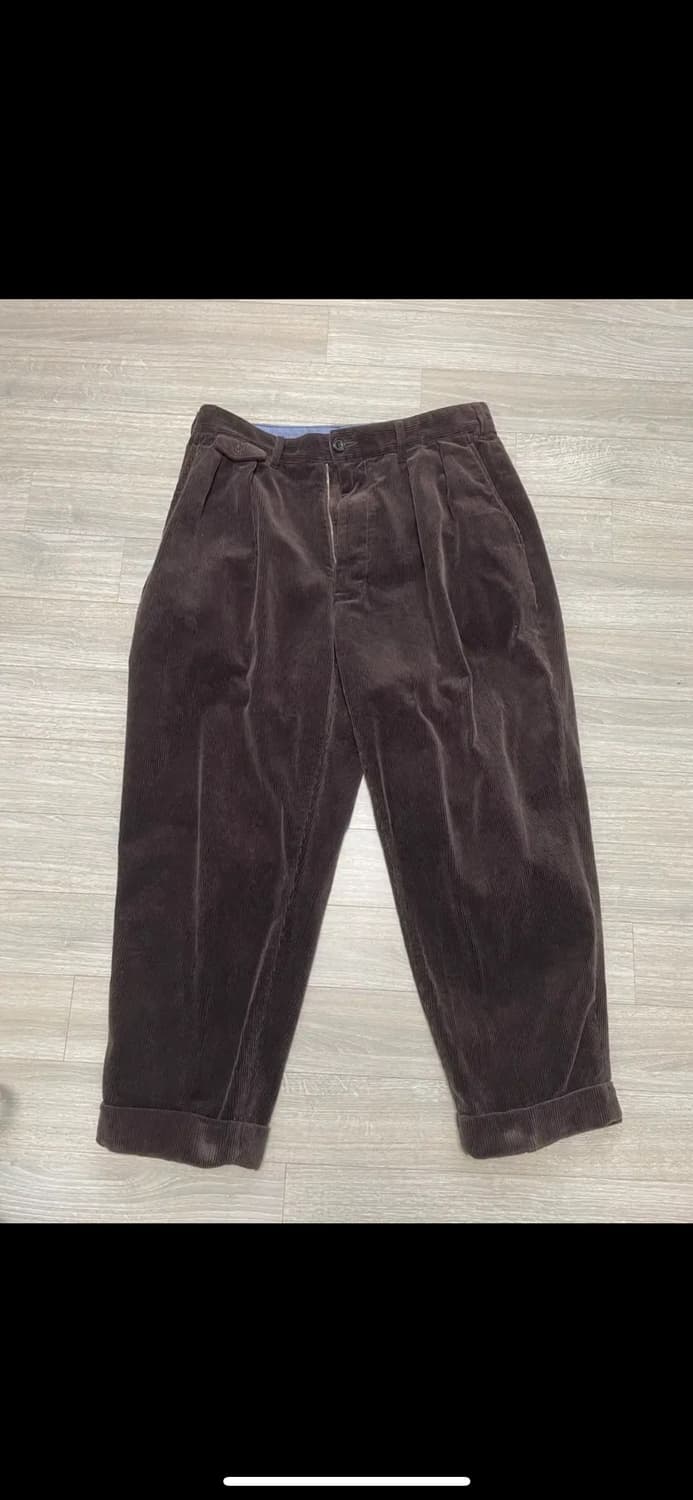 빔즈플러스 2플리츠 코듀로이 팬츠(M) 상품이미지1