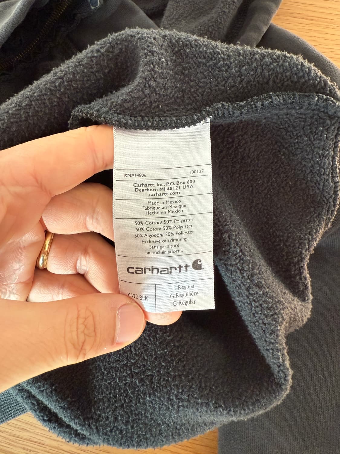 칼하트(Carhartt) 써멀 후드집업(MEXICO) 상품이미지8