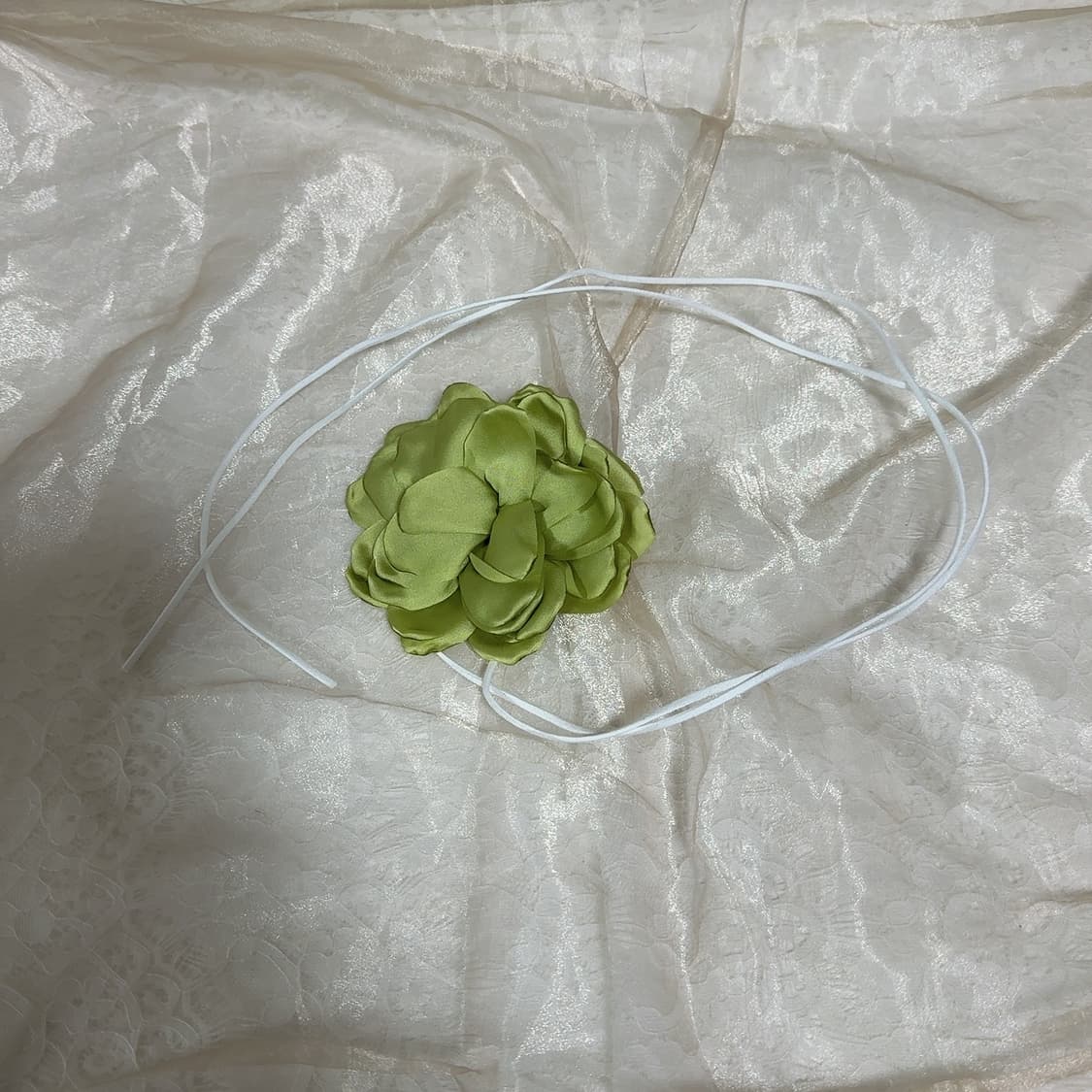 빈티지 플라워 스웨이드 목걸이 듀얼 허리띠 상품이미지5