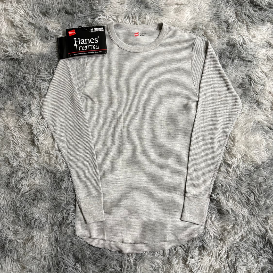 헤인즈 써멀 롱슬리브 그레이 M 상품이미지2