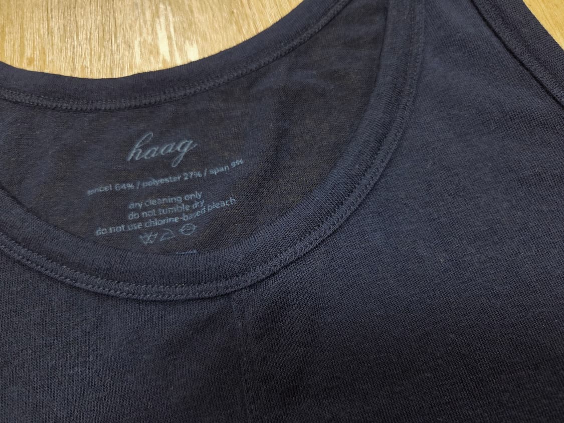 헤이그(haag) 매치스 슬리브리스 티셔츠 프리사이즈 새상품 상품이미지7
