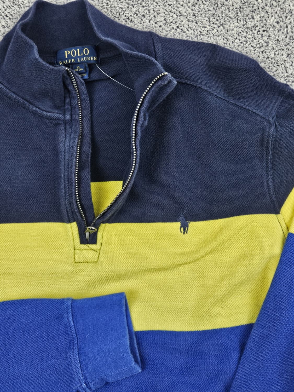 폴로랄프로렌 스트라이프 하프 집업 니트 ( XL ) / 9999 상품이미지7