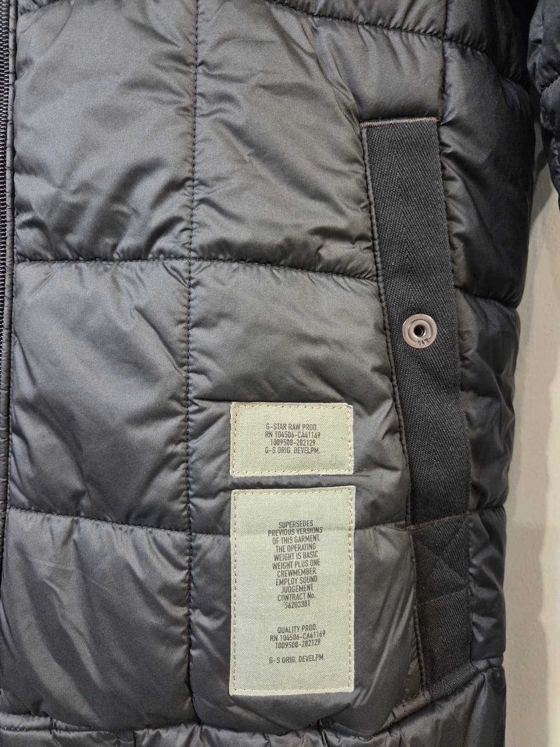 G-Star RAW 블랙 패딩 후드 점퍼 상품이미지4