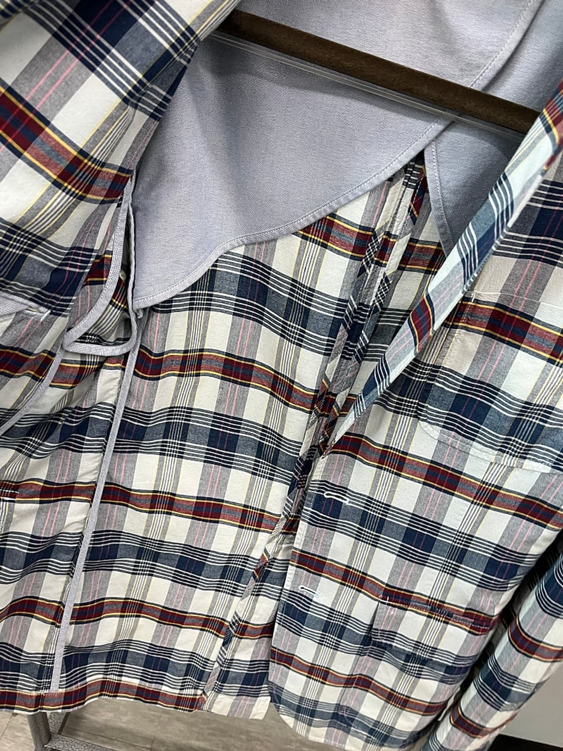 105) 폴로 코튼 체크자켓  상품이미지7