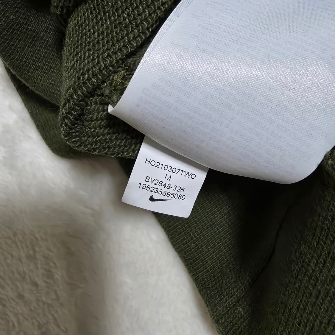 (M)나이키 후드집업 카키 상품이미지5