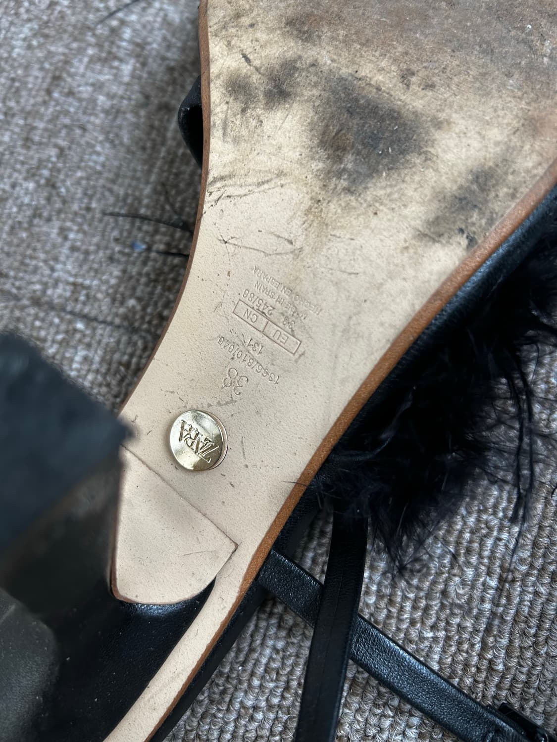 자라 퍼 하이힐 38 상품이미지6