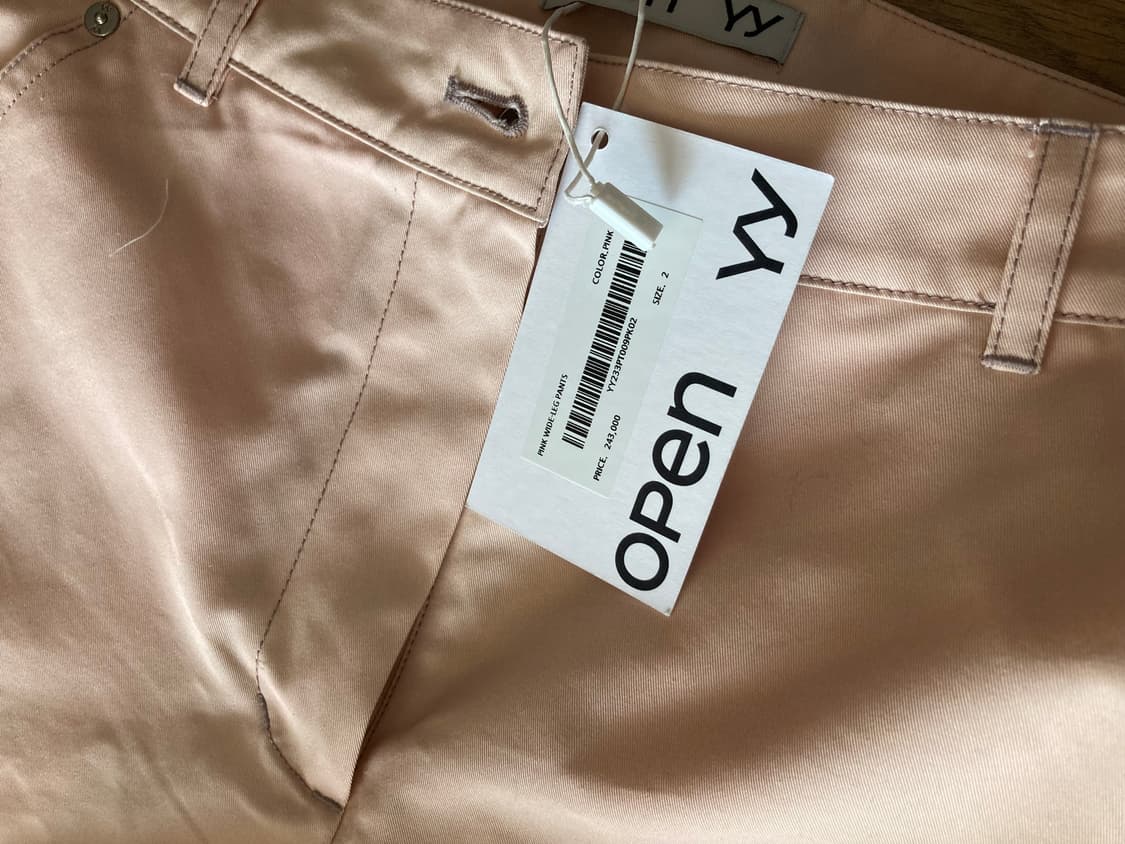 오픈와이와이 와이드 레그 팬츠 핑크 그라데이션 상품이미지7