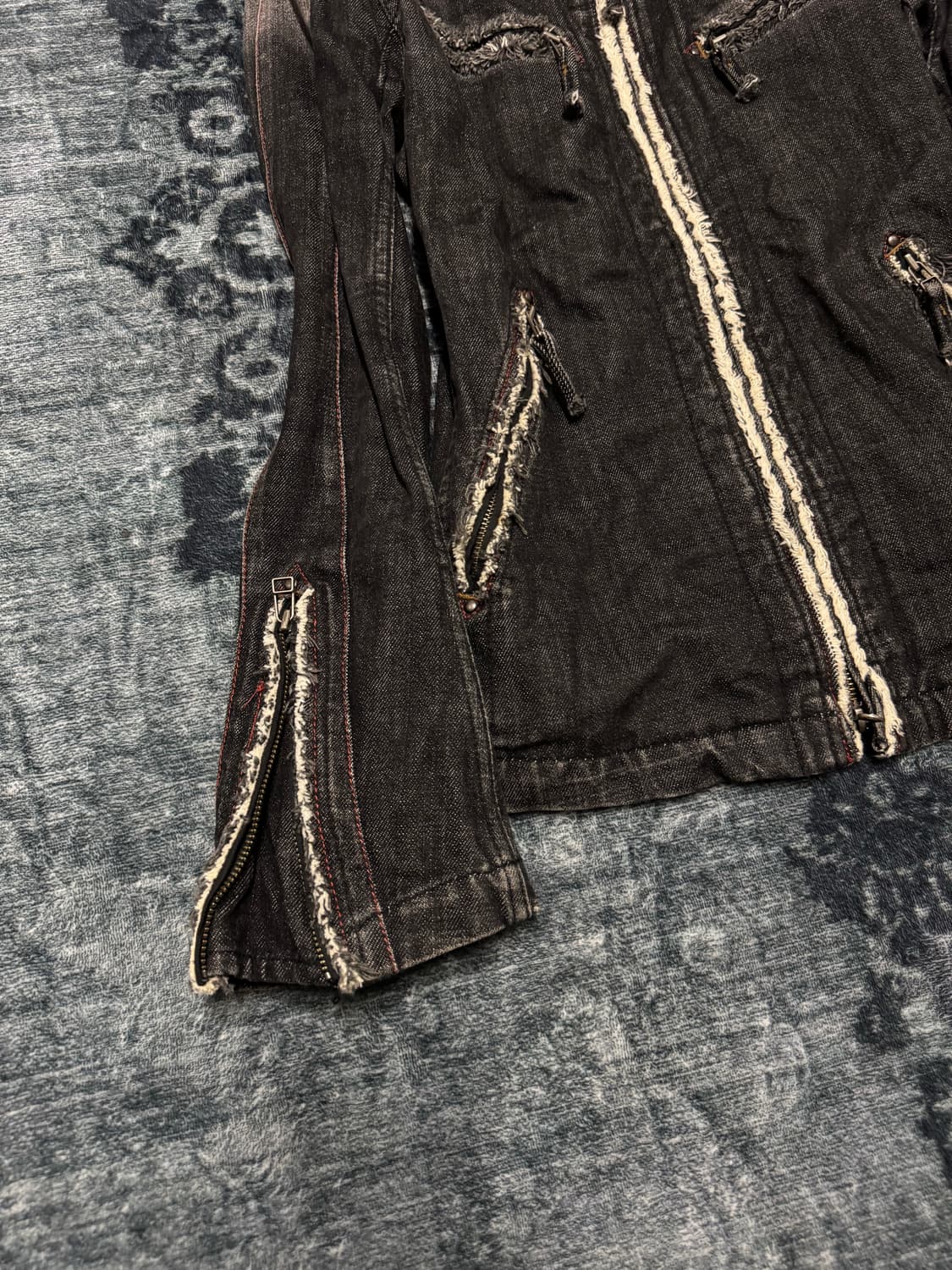 Nicole club for men grunge denim jacket 상품이미지4