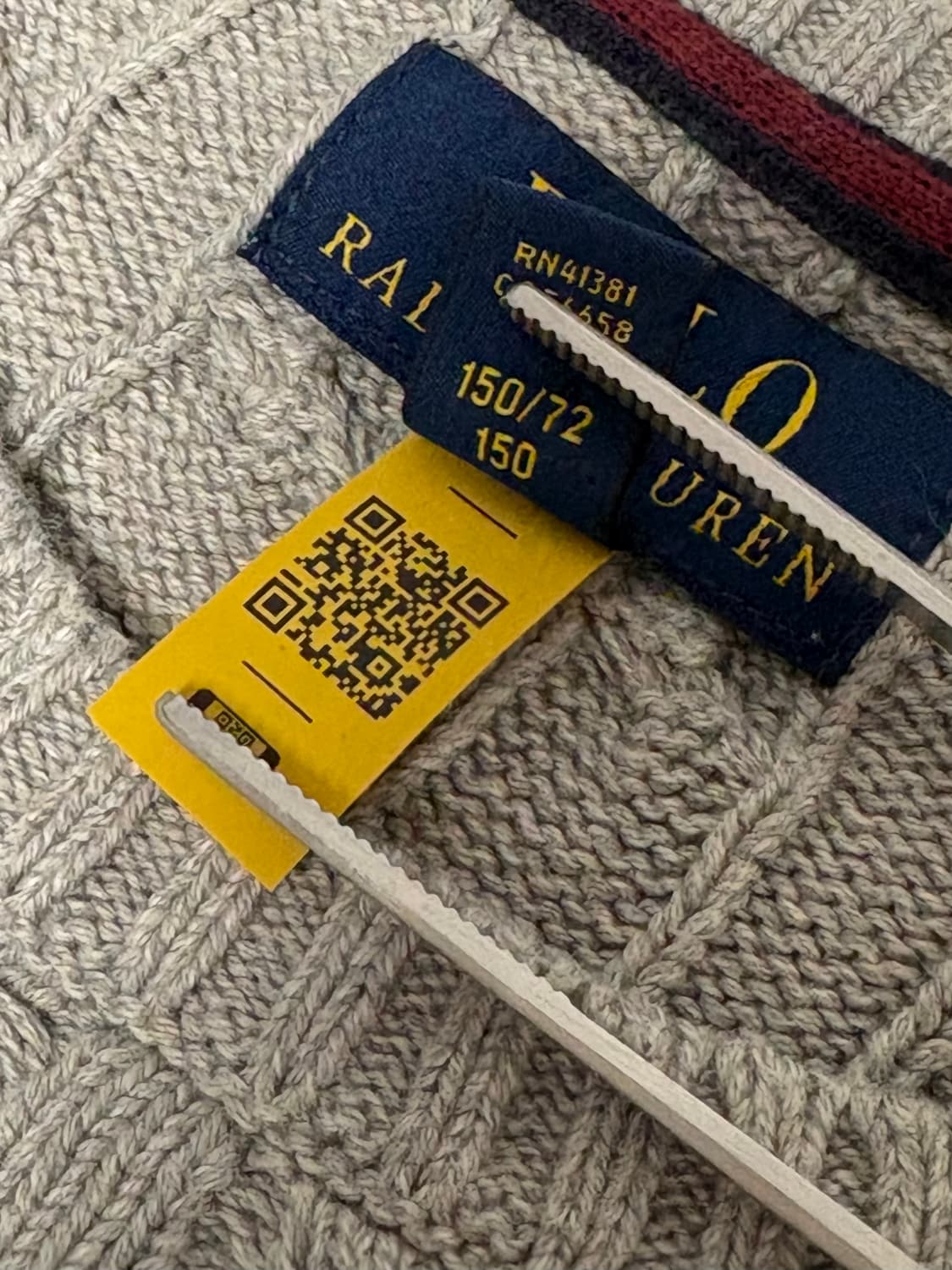 Polo Ralph Lauren 코튼 케이블 스웨터 M 상품이미지3