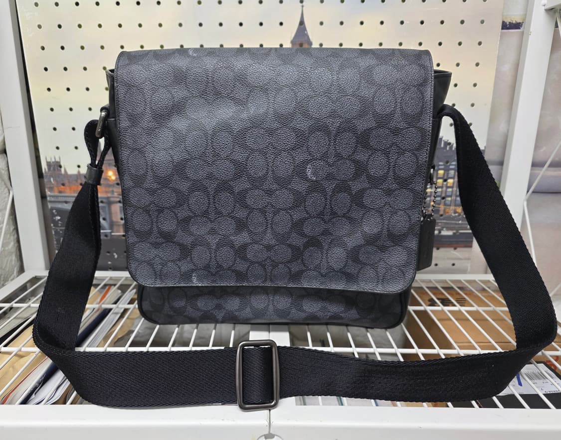 코치 메신저백 남성 크로스백 캔버스 플랩 BF34 상품이미지1