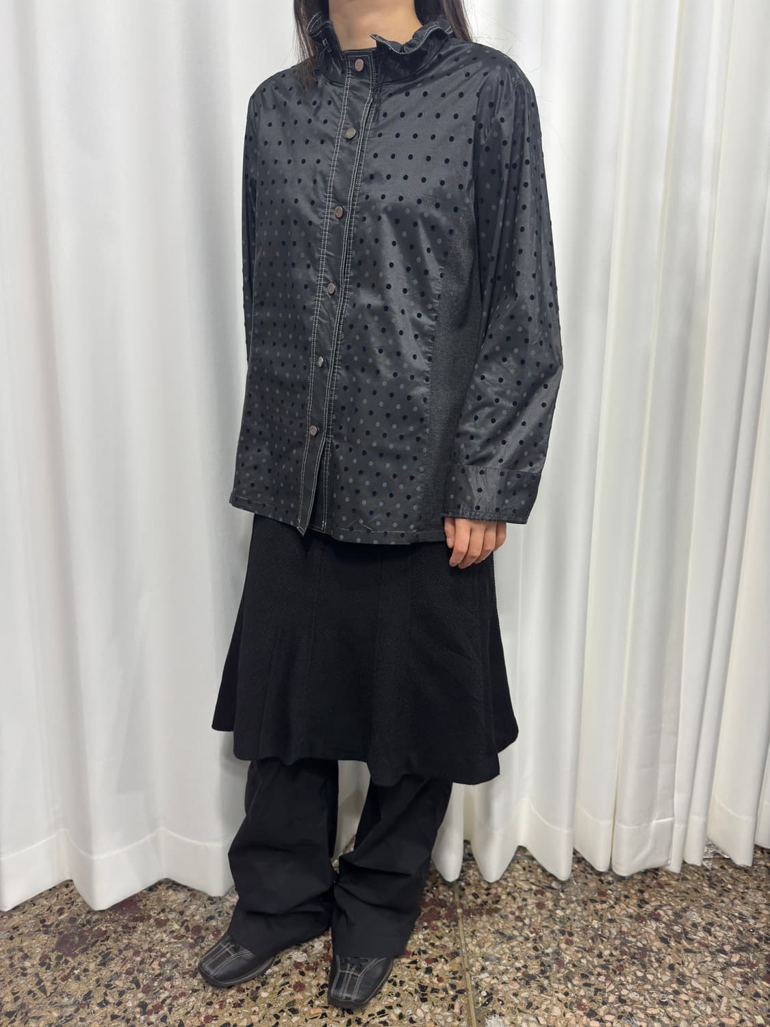 dot design jacket 상품이미지3