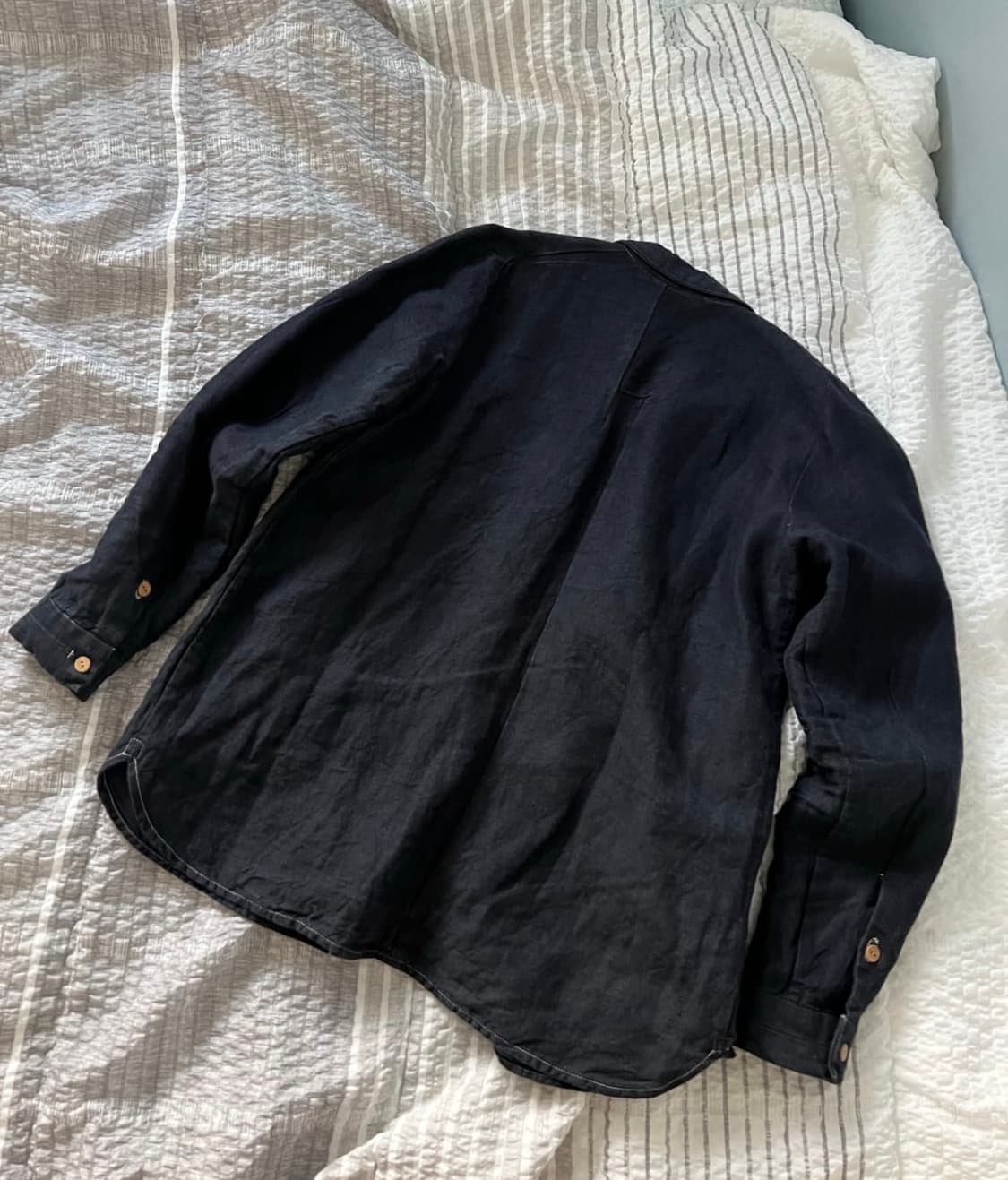 Project by h 홍차염색 리넨 셔츠 상품이미지2