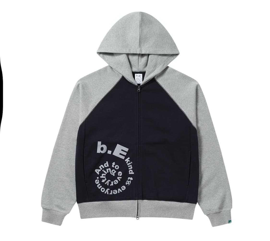 산산기어 X 뷰티풀 집업 후디 (NAVY) 상품이미지1