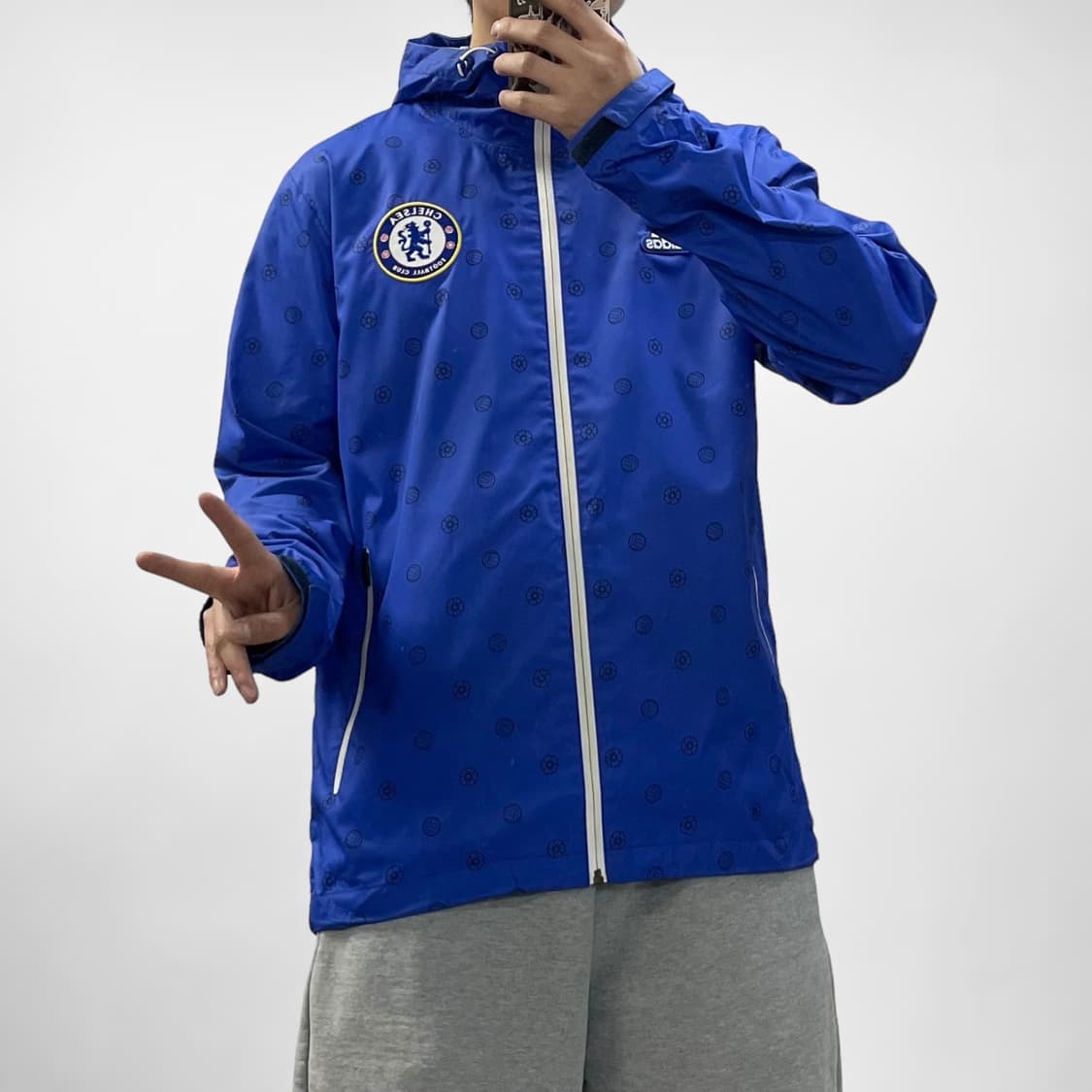 아디다스 12-13 올오버 프린팅 바람막이 자켓 상품이미지1