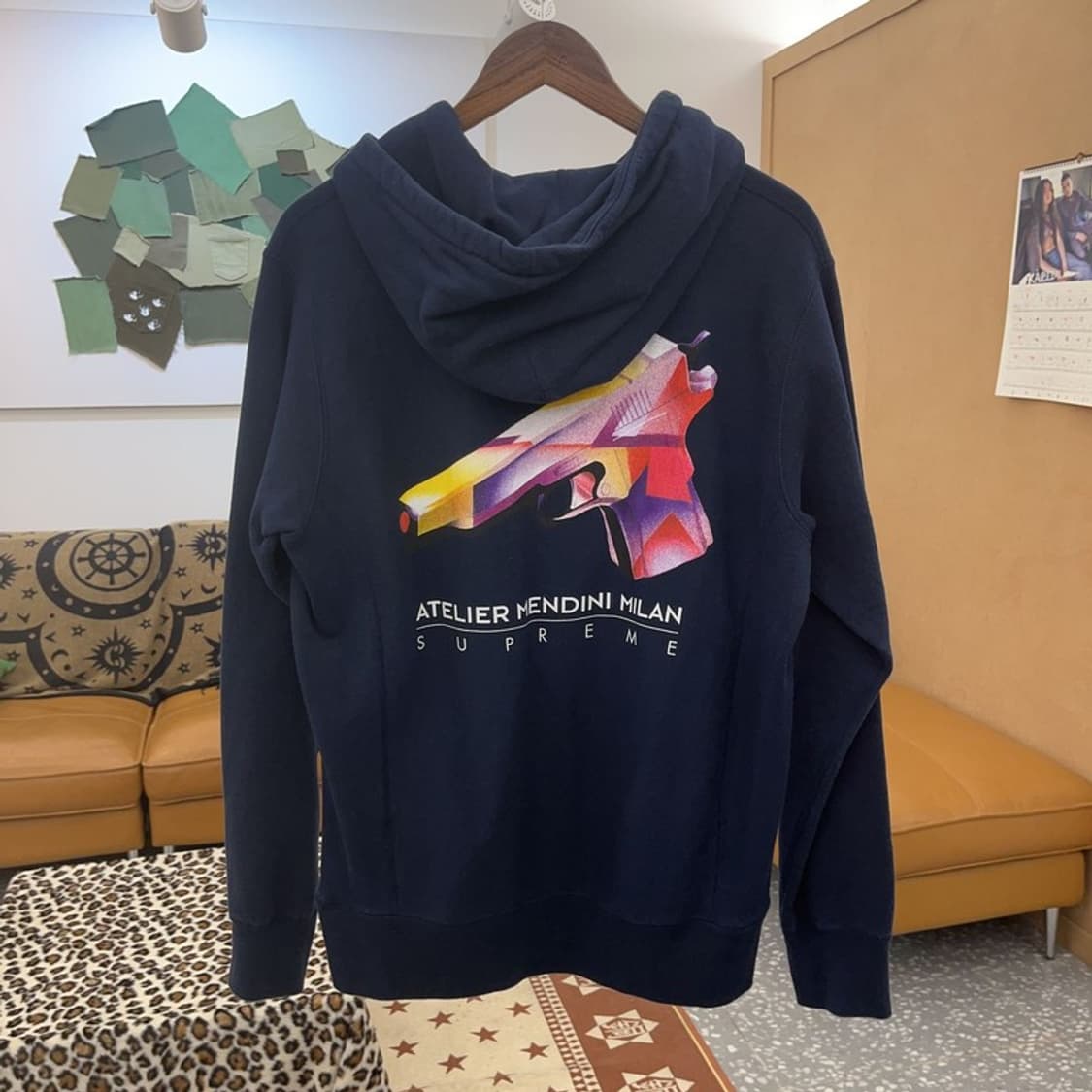 슈프림 올드스쿨 키치 멘디니 건 약기모 후드티 M C09344 상품이미지3