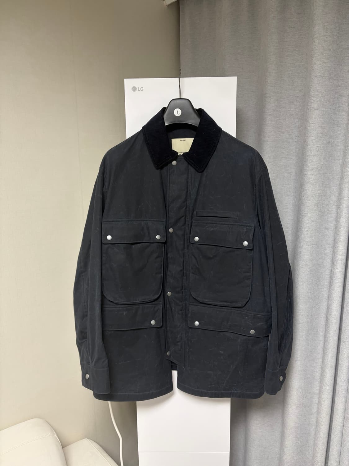 포터리 멀티 빅 포켓 왁스 자켓 3(105-110) 실측 확인 상품이미지5