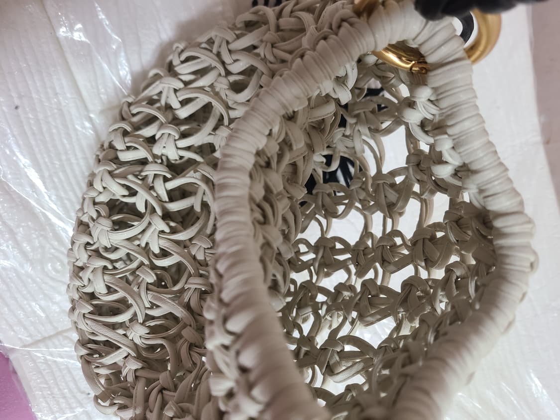 하이퀄 가죽 크로쉐 네트백 상품이미지4