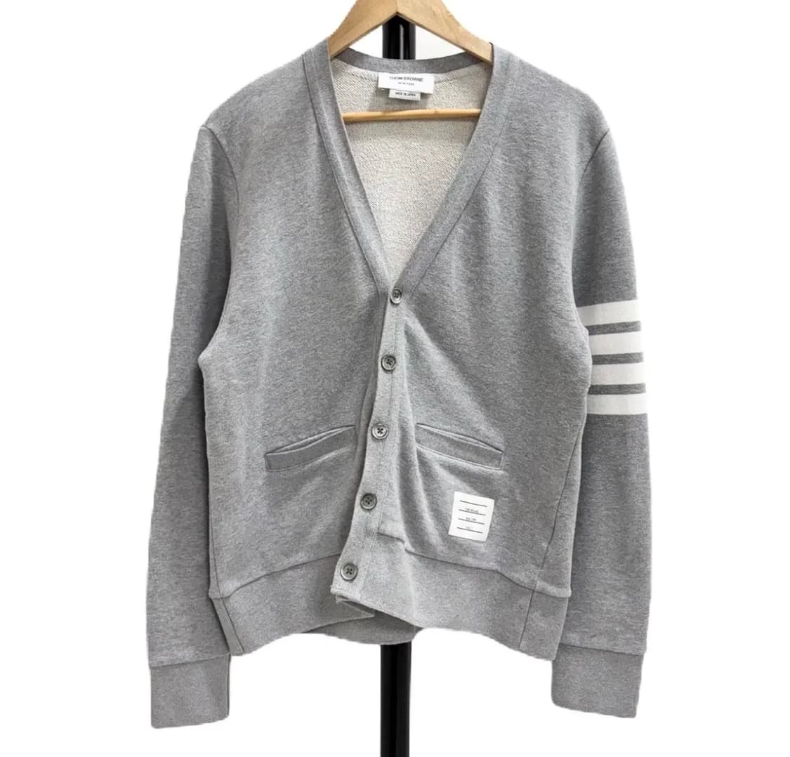 [2]톰브라운 사선완장 코튼 가디건 상품이미지1