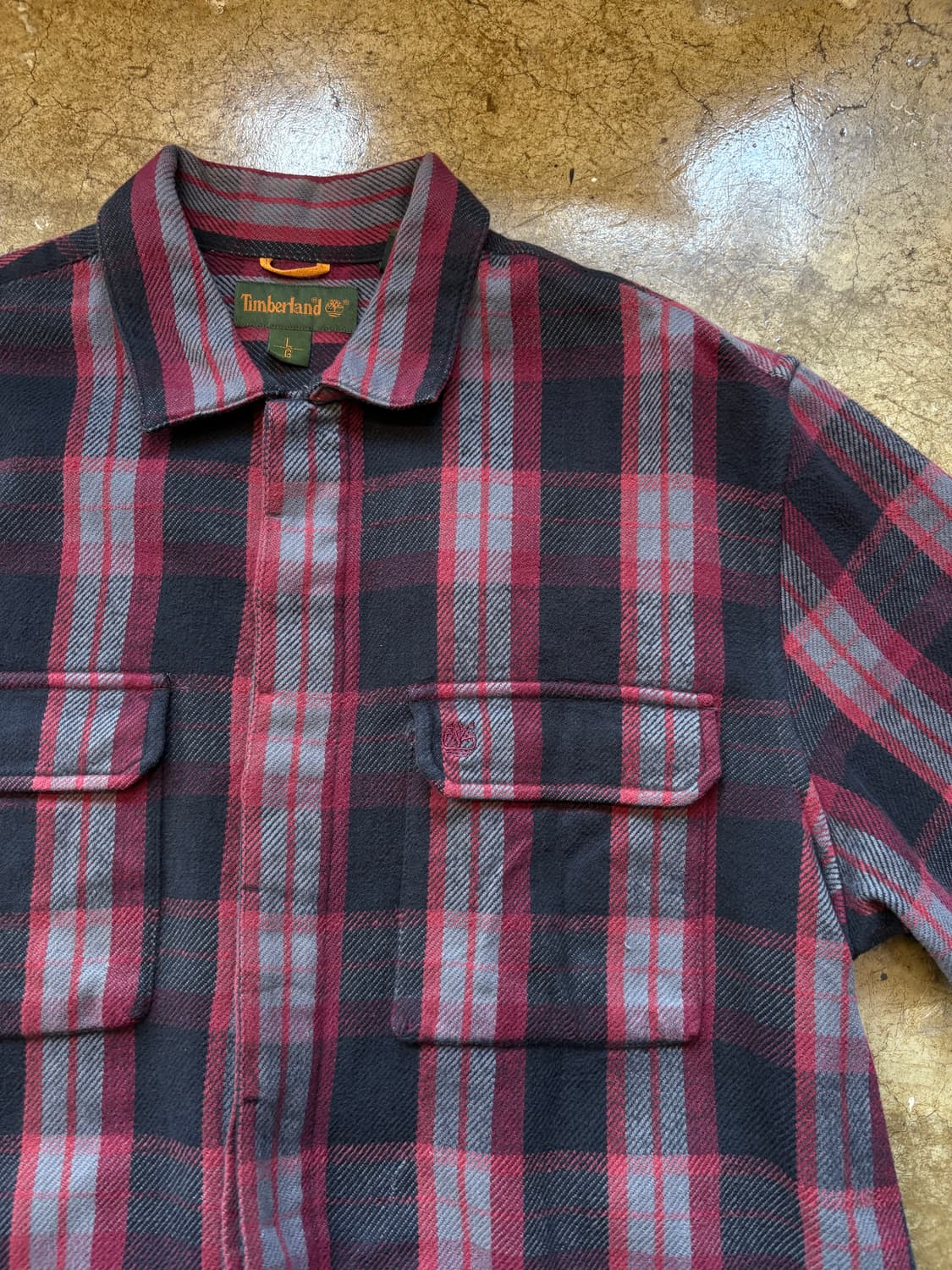 팀버랜드 체크 플란넬 셔츠 재킷 상품이미지3
