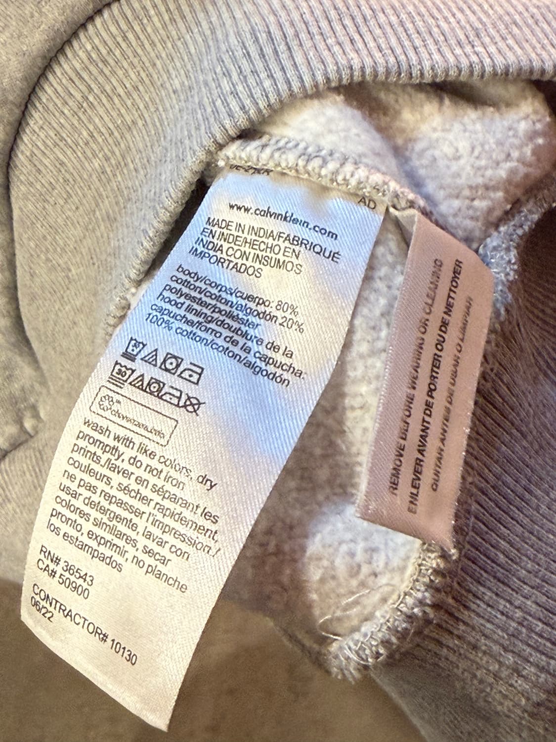 캘빈클라인 빅로고 후드티 상품이미지3