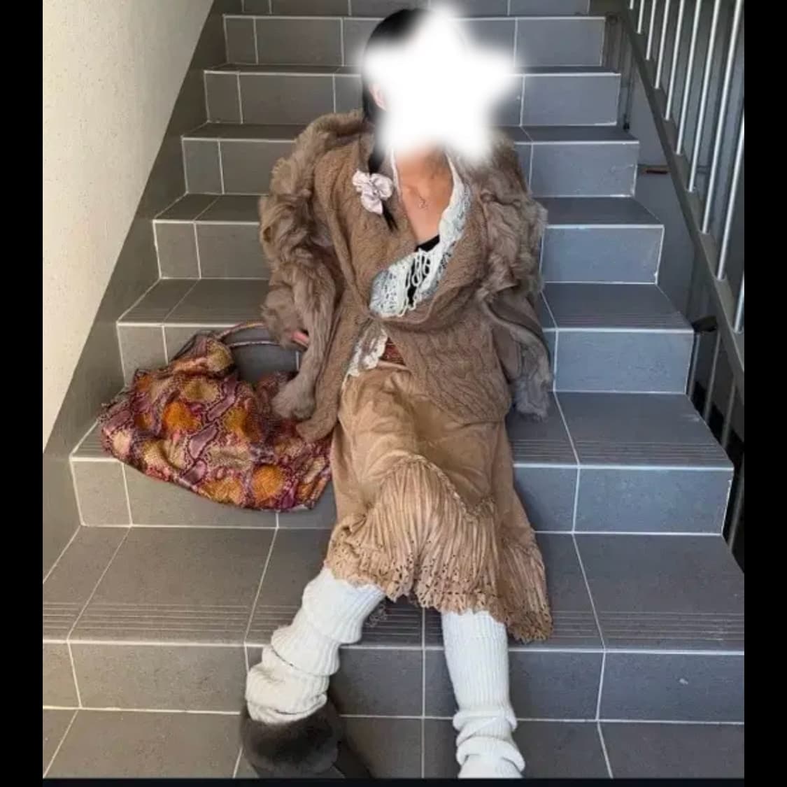 빈티지 무스탕 히피 갸루 코디셋 상품이미지1