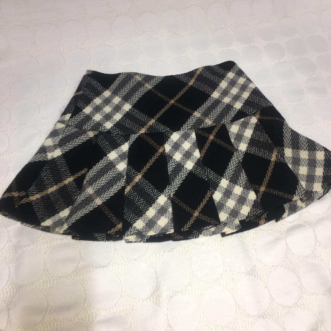 버버리 체크 울 치마 상품이미지2