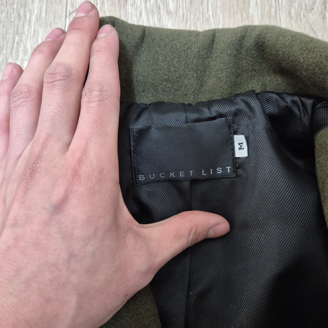 BUCKET LIST 버킷리스트 남성 클래식 울 벨티드 코트 M(95) 상품이미지4