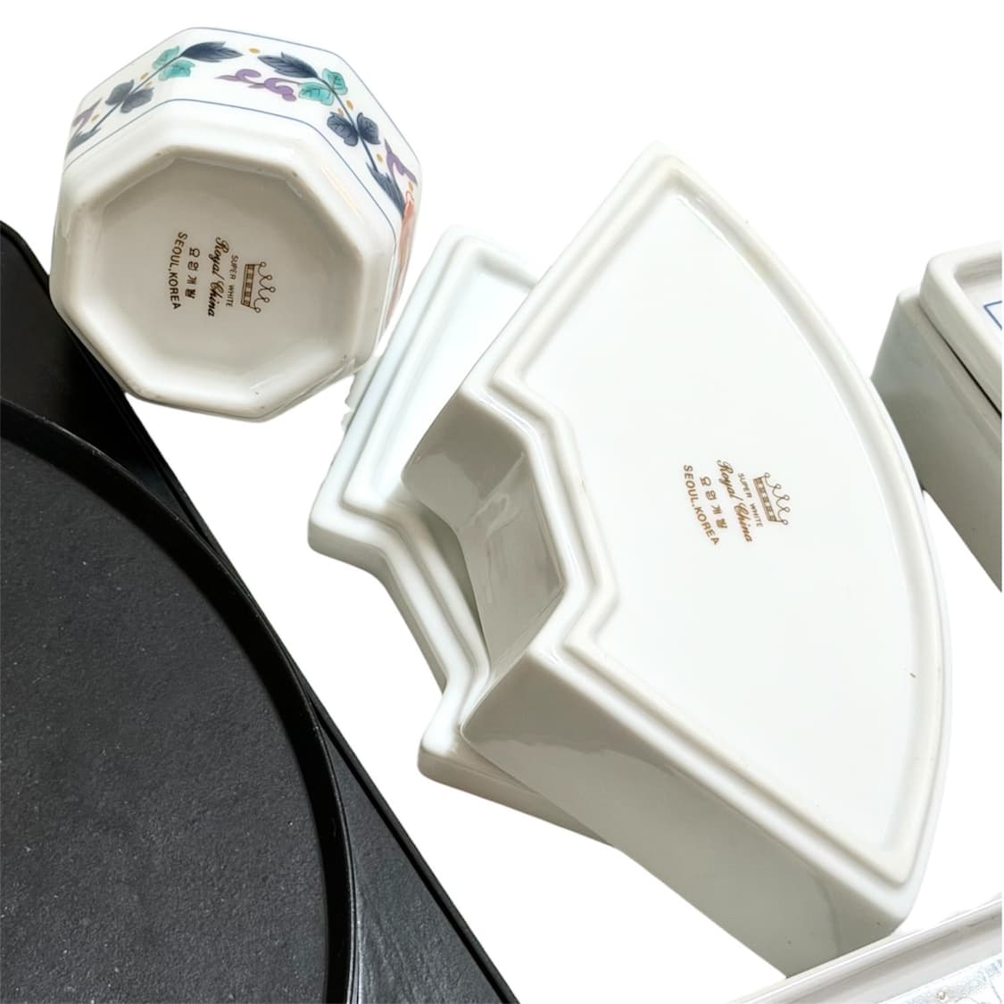 90s 로얄차이나 슈퍼화이트 구절판 상품이미지6