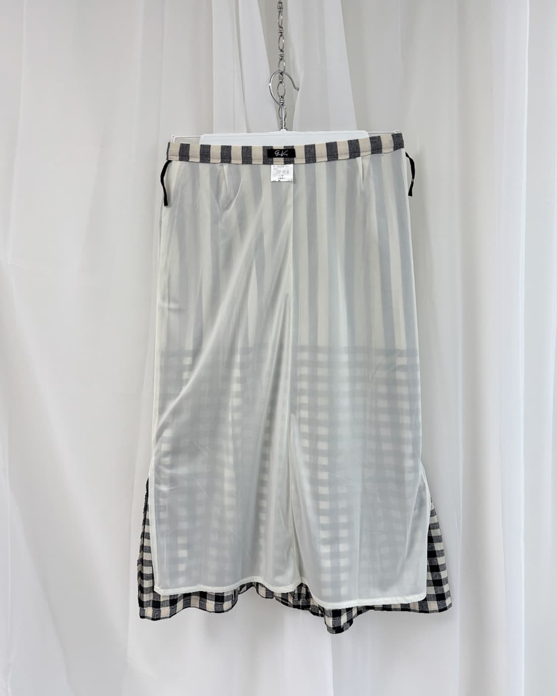 ditto stripe gingham long skirt 상품이미지5