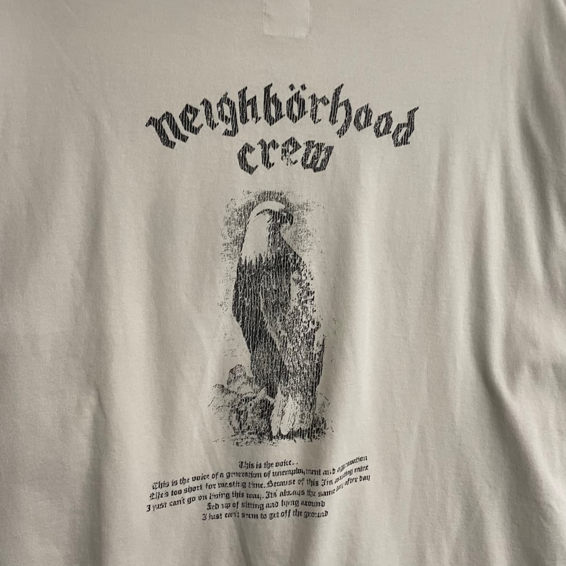 네이버후드 크루 독수리 티셔츠 상품이미지8