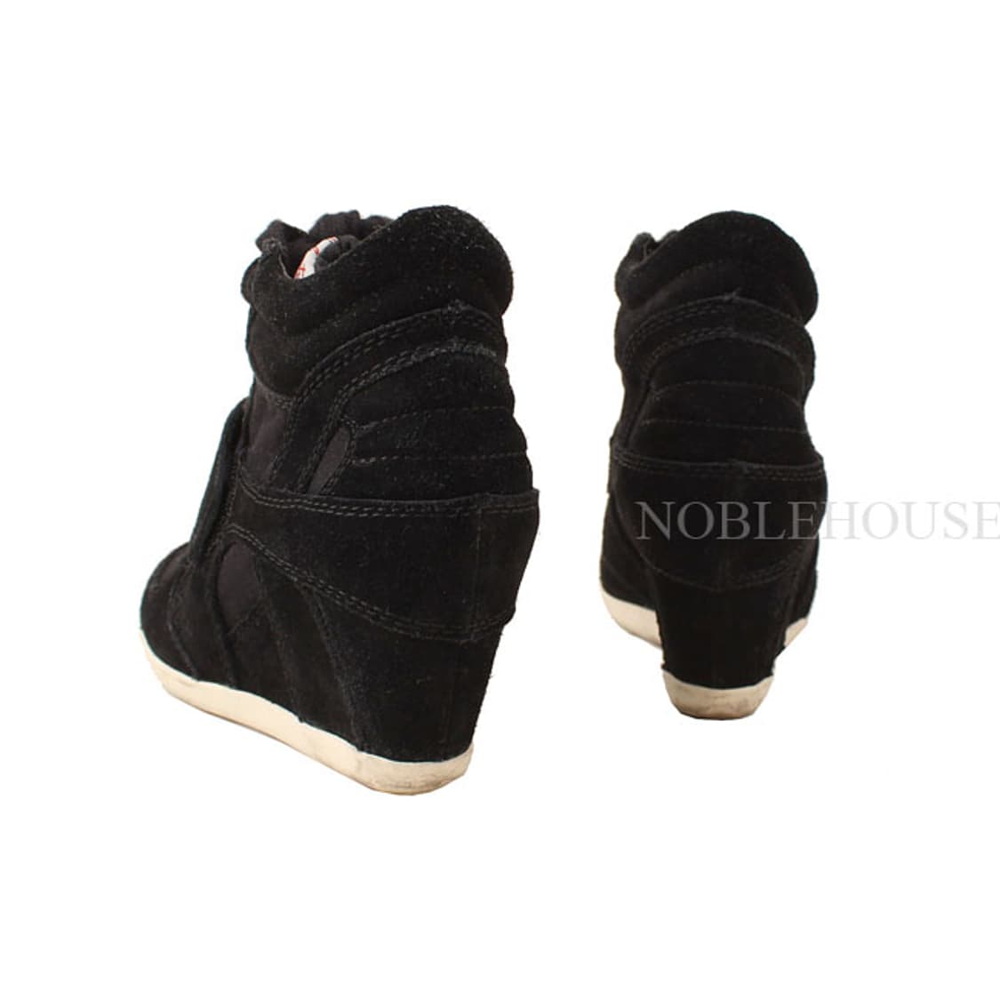 아쉬 블랙 스웨이드 하이탑 웨지 스니커즈 35 상품이미지5