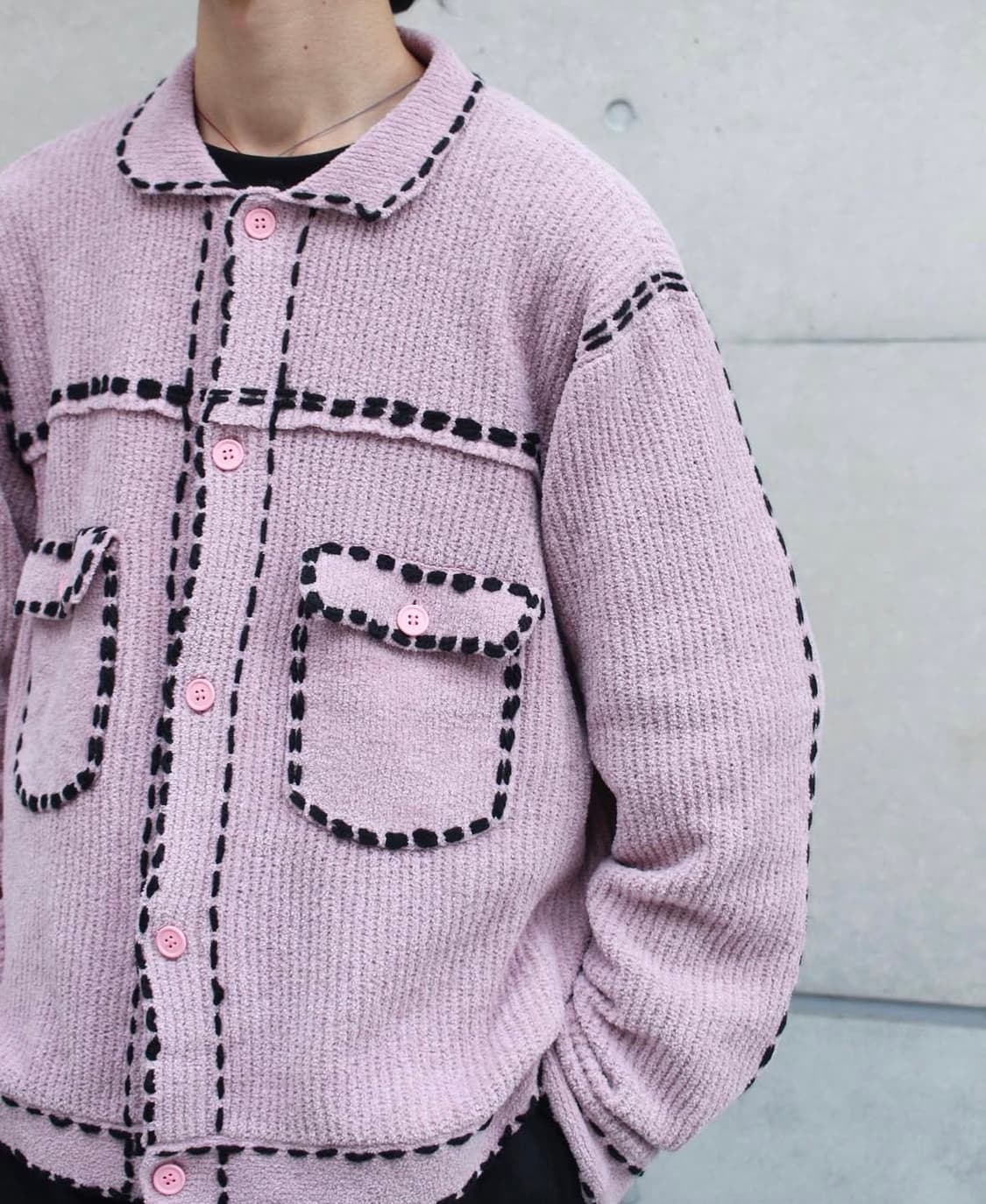 핀거린 PHINGERIN PG1 핑크 가디건 os size 상품이미지1