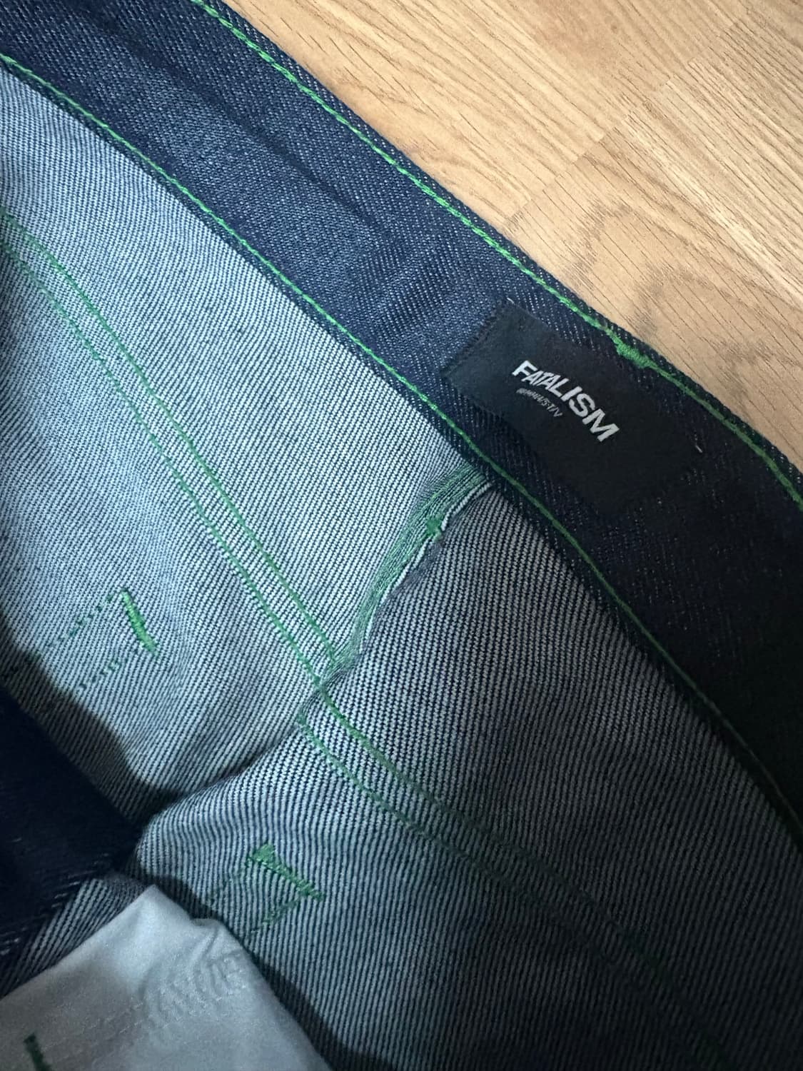 페이탈리즘 그린스티치 데님 상품이미지2