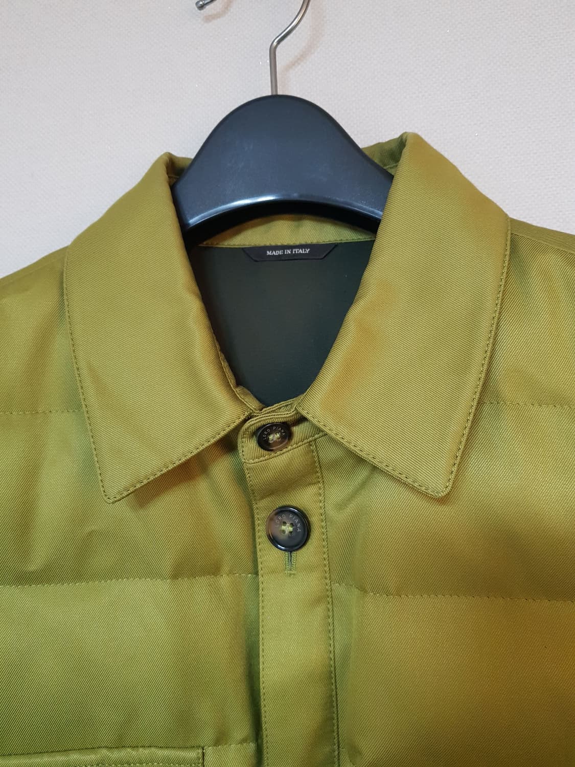 로로피아나 퀼티드 실크 패딩 오버 셔츠 자켓 상품이미지4