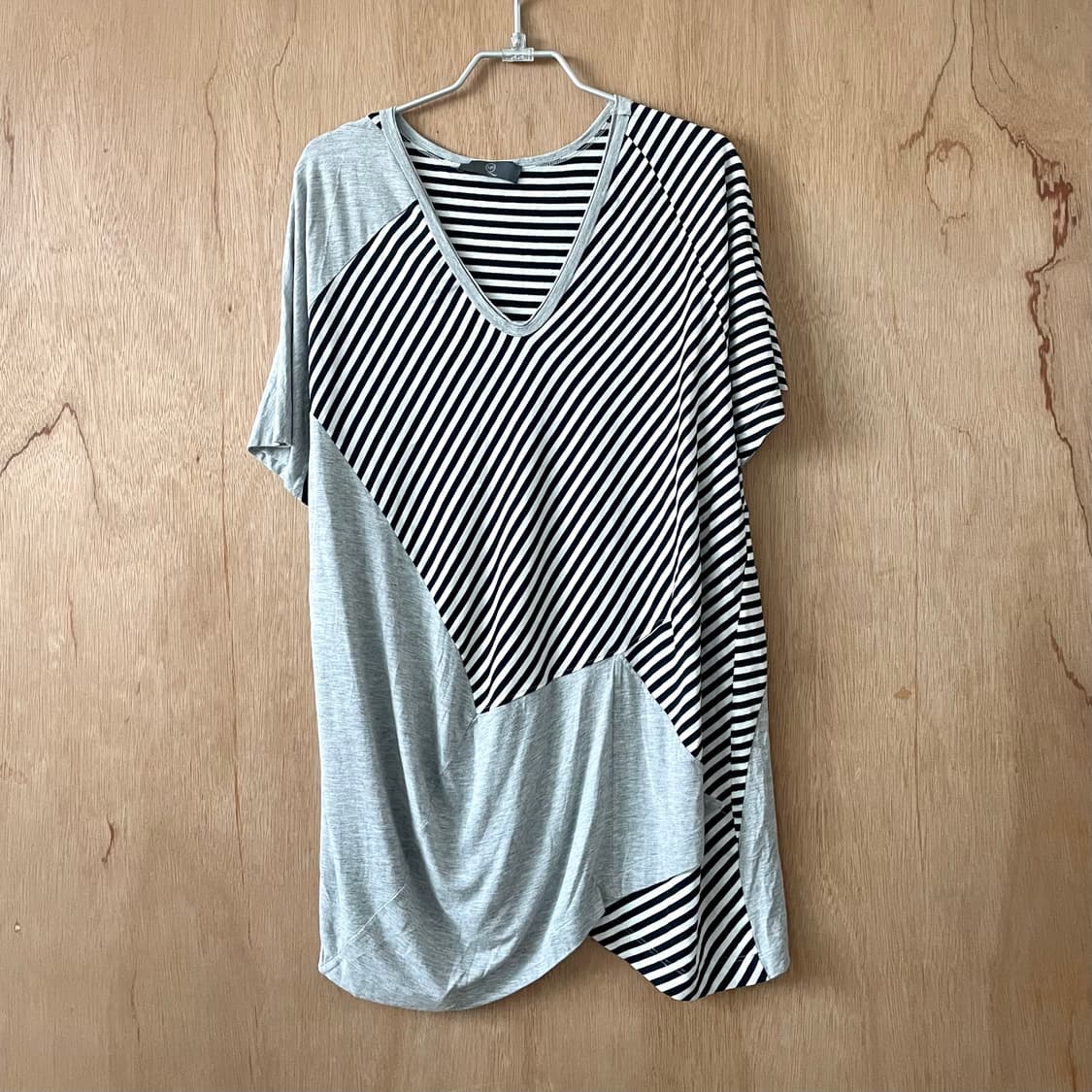 알렉산더맥퀸 비대칭 드레이프 티셔츠 상품이미지4