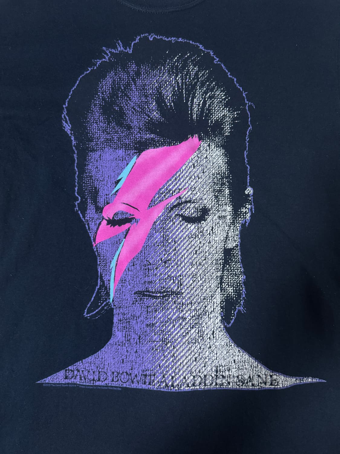 데이비드 보위 aladdin sane 앨범 커버 티셔츠 글램 록 상품이미지3