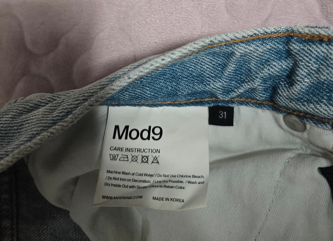 모드나인 mod1w 댄싱워터 연청 데님 31 상품이미지6