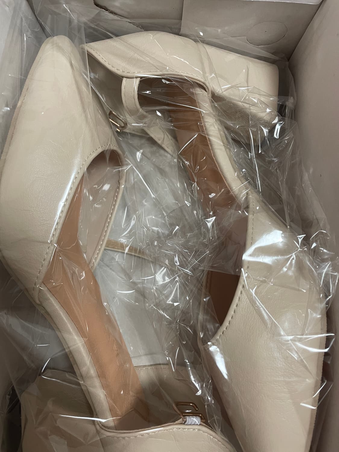 (새상품) 스틸레토 버클 스트랩 메리제인 통굽 힐(6.5cm) 240 상품이미지2