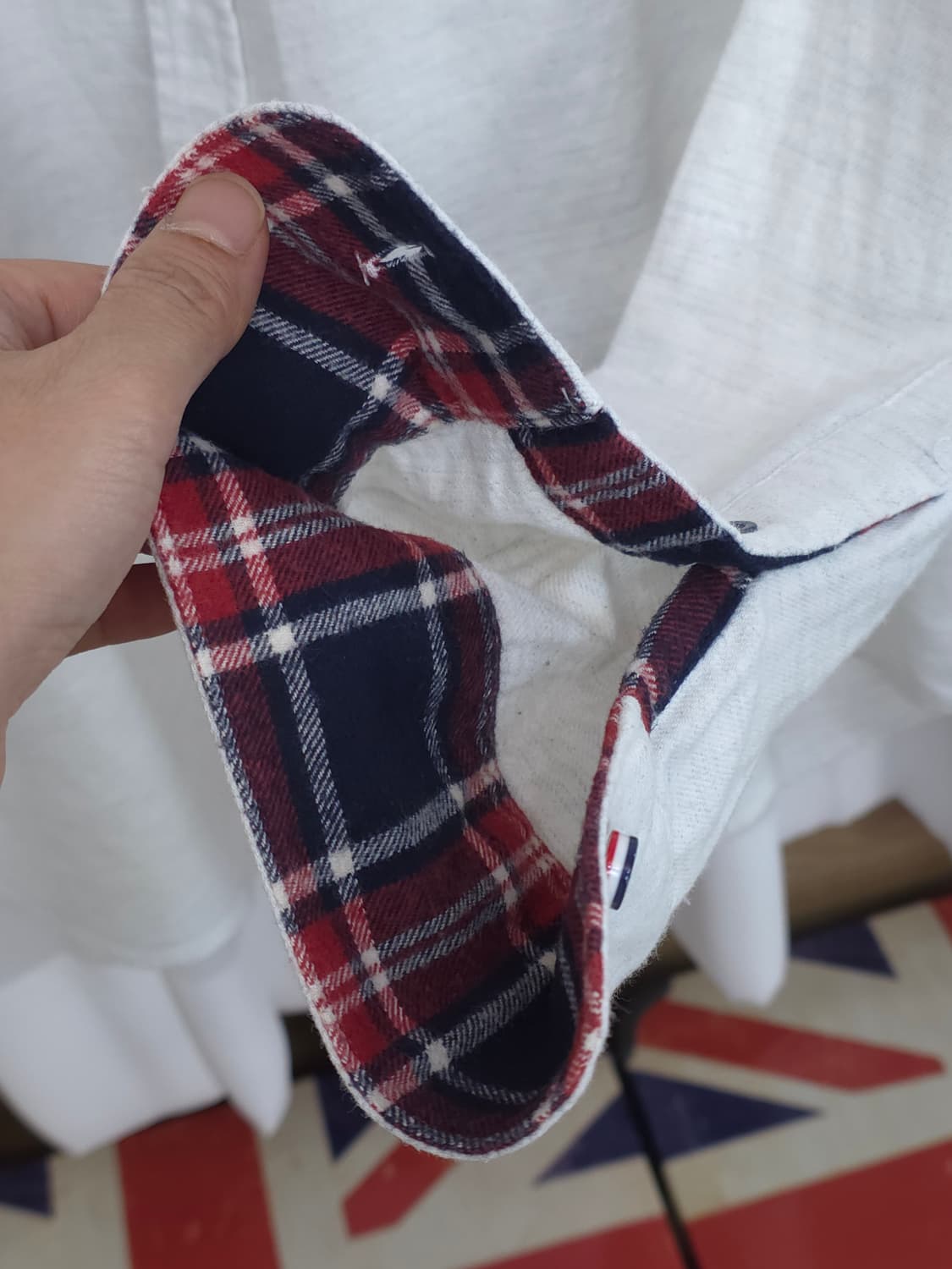 빔즈하트 체크배색 셔츠 상품이미지5