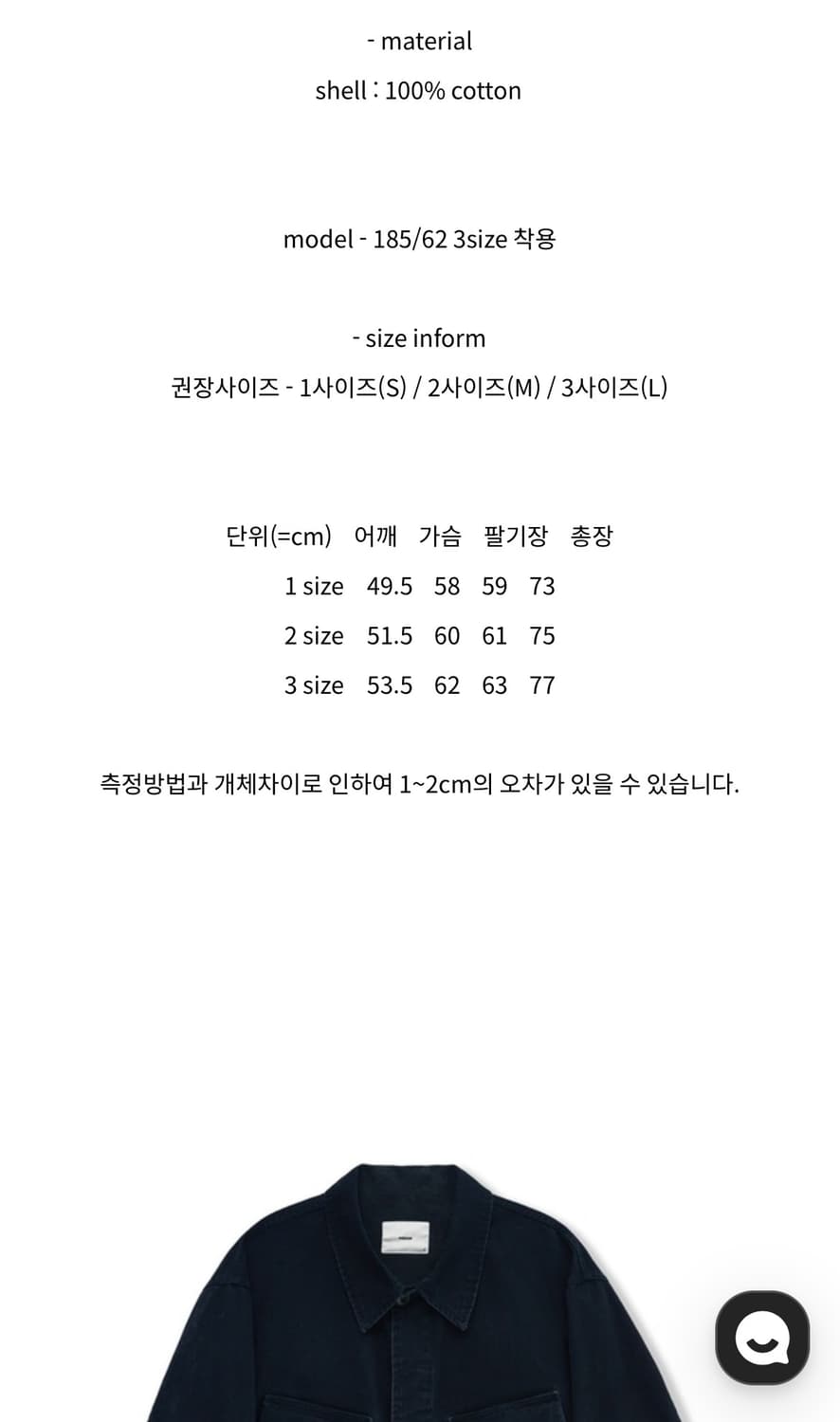 퍼렌 정글 퍼티그 자켓 네이비 3사이즈 상품이미지5