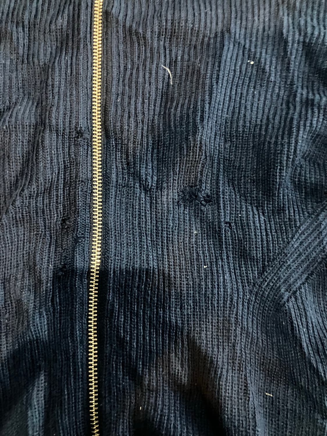 Theory 띠어리 핀터깔 아메카지 니트집업 네이비 상품이미지2