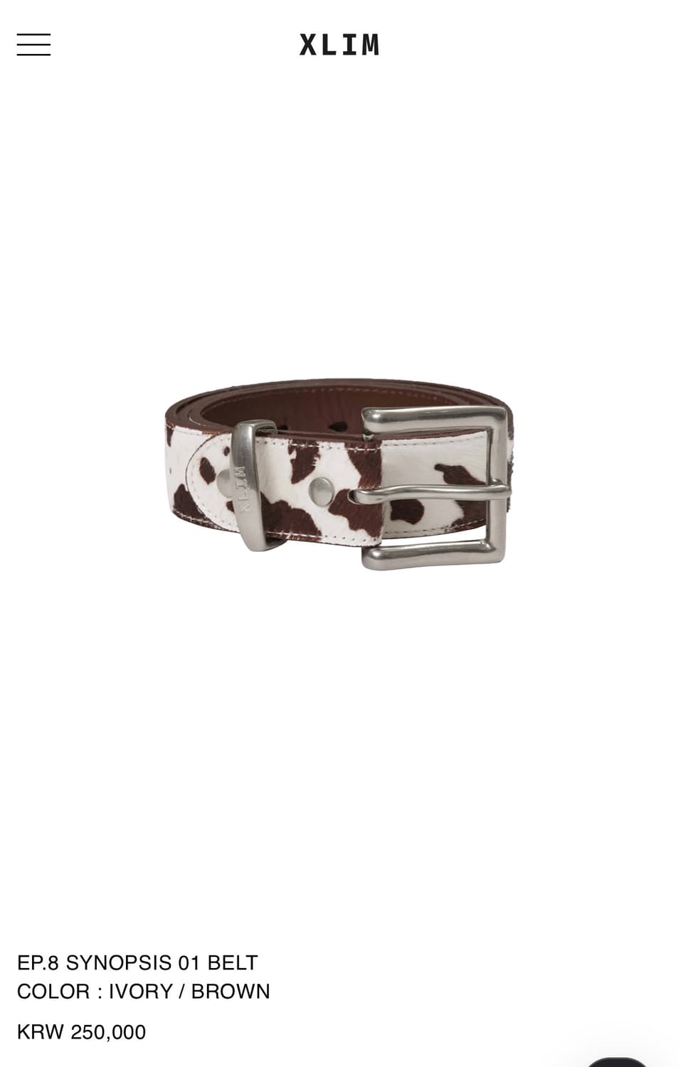엑슬림 xlim ep.8 synopsis 01 belt 상품이미지1