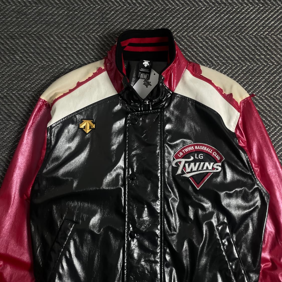 데상트 KBO Lg 트윈스 유광 바시티 자켓o 3513 상품이미지6