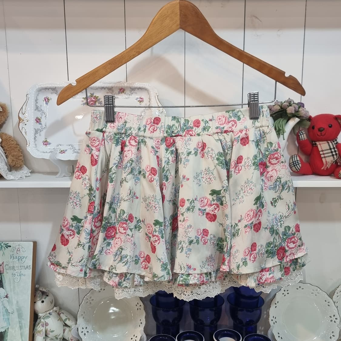 세실 맥비 로즈 플라워 레이스 캉캉 상품이미지1