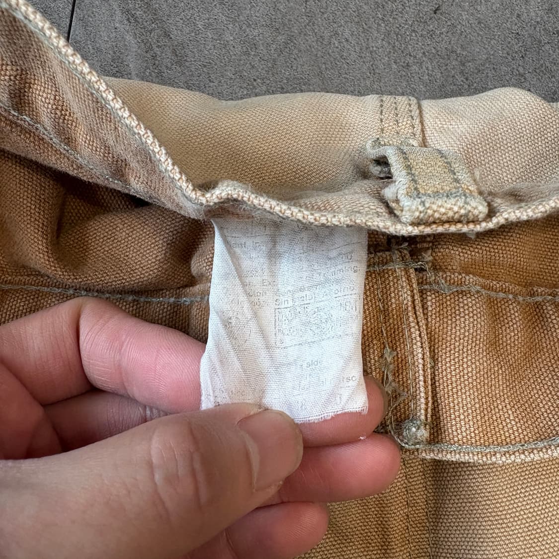 칼하트 브라운 더블니 팬츠 바지 상품이미지5