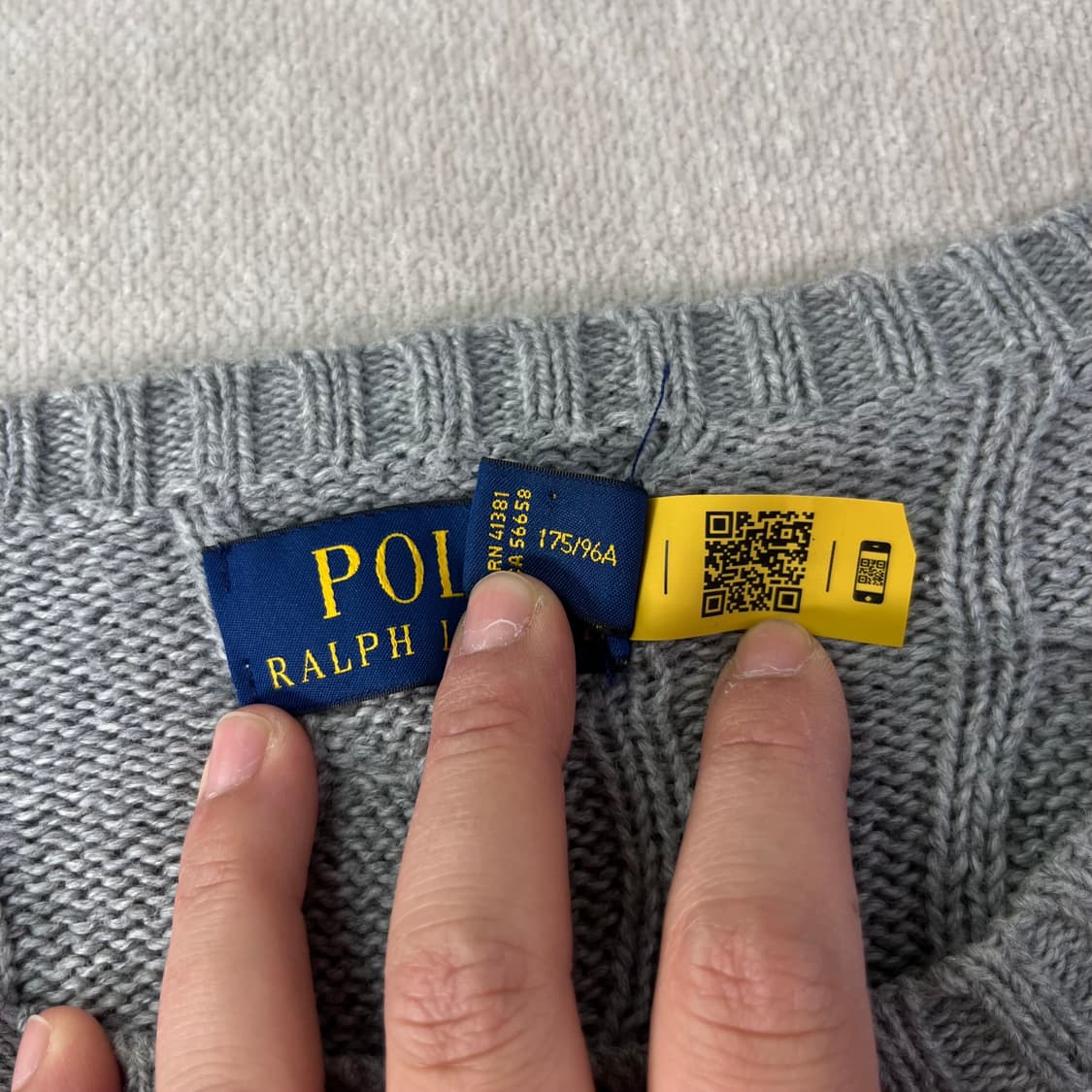 100 폴로 랄프로렌 신형라벨 꽈배기 니트 상품이미지3